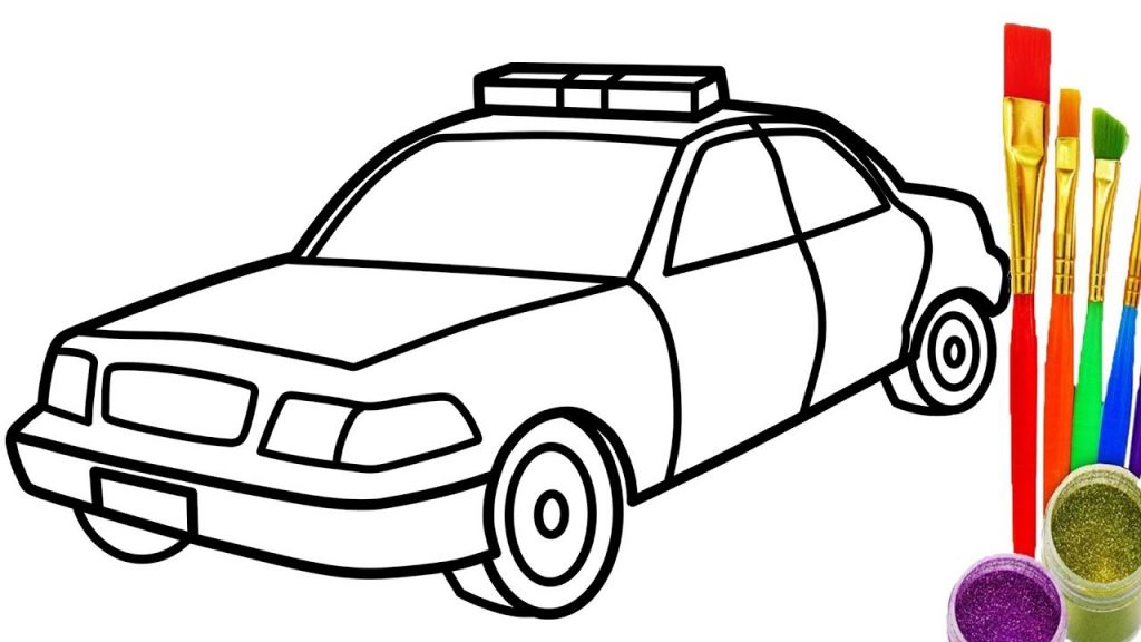 Police Car Line Drawing | Free download on ClipArtMag