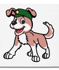 190x228 Funny Police Dog Mouse Pad Spreadshirt