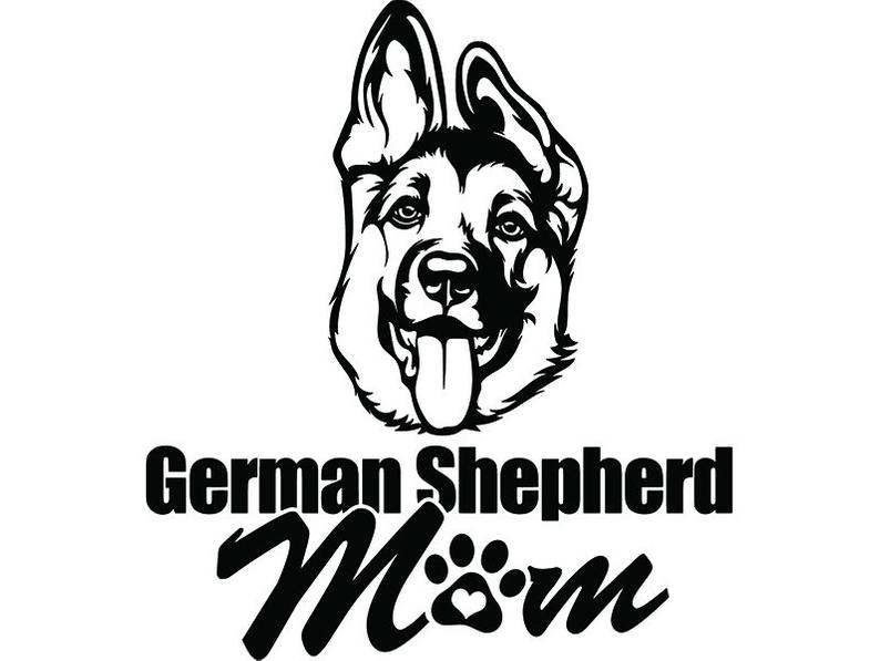 794x597 German Shepherd Mom Love Smiling Dog Breed K Pet Police Etsy