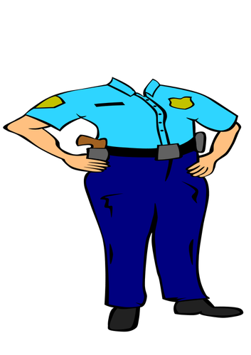 353x500 Police Man Drawing Clipart Best