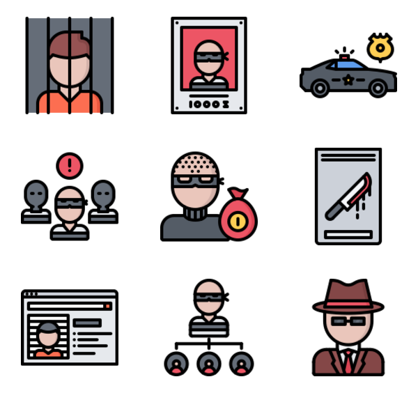 600x564 Police Icons