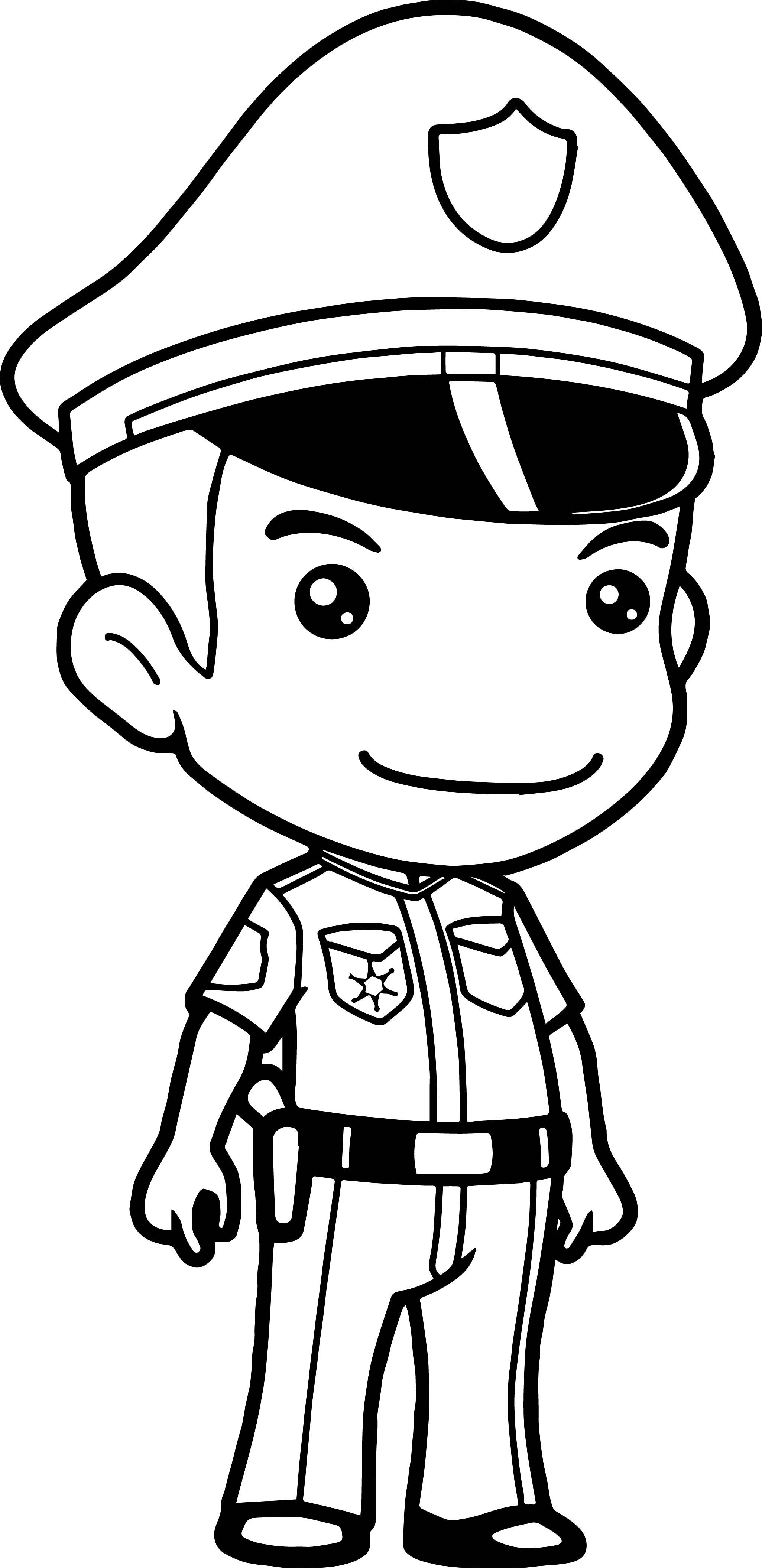 2051x4222 Police Hat Coloring