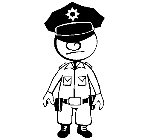 505x470 Police, Drawing, White, Transparent Png Image Clipart Free Download