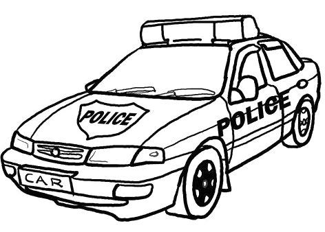 472x338 Police Car Coloring Pages Crafts Car Colors, Police Cars, Cars