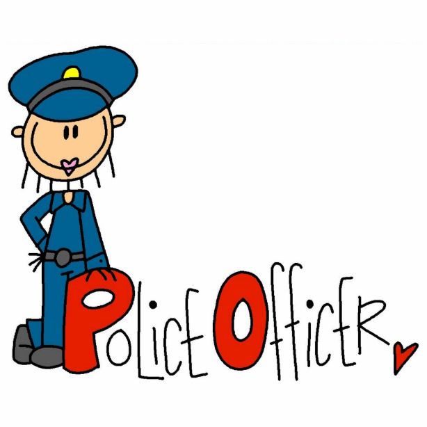 614x614 P Is For Police Officer Card Stick Figures Dibujos, Dibujos De