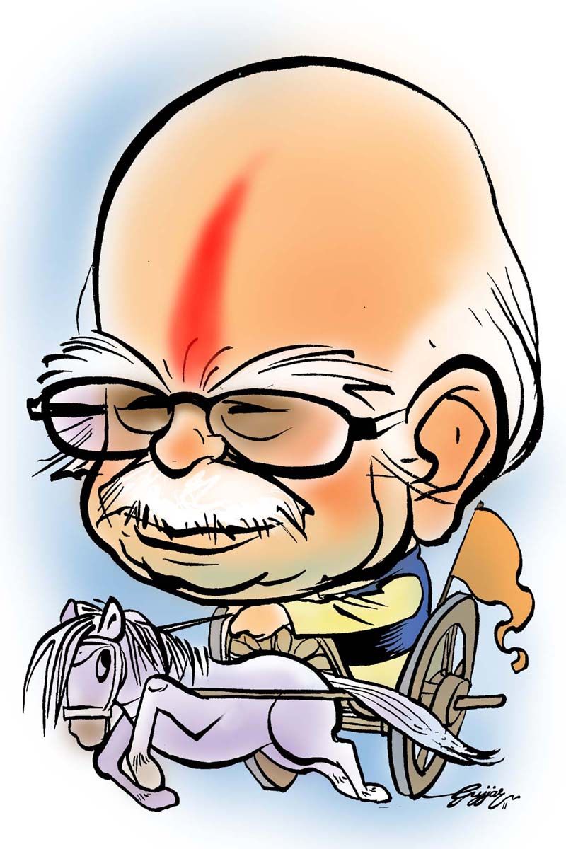 800x1200 L K Advani Caricatures In Caricature, Celebrity