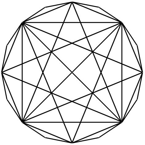 472x472 Star Polygon Trick In Stars, Drawings, Painting