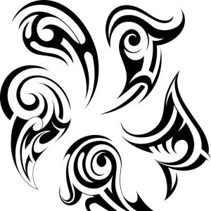 300x300 Polynesian Tattoo Traceries Vector Clipart Orangiausa