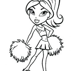 230x230 Fantastical Cheerleading Megaphone Coloring Pages Cheerleader
