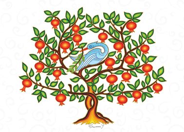 378x270 armenian pomegranate tree clipart clip art images