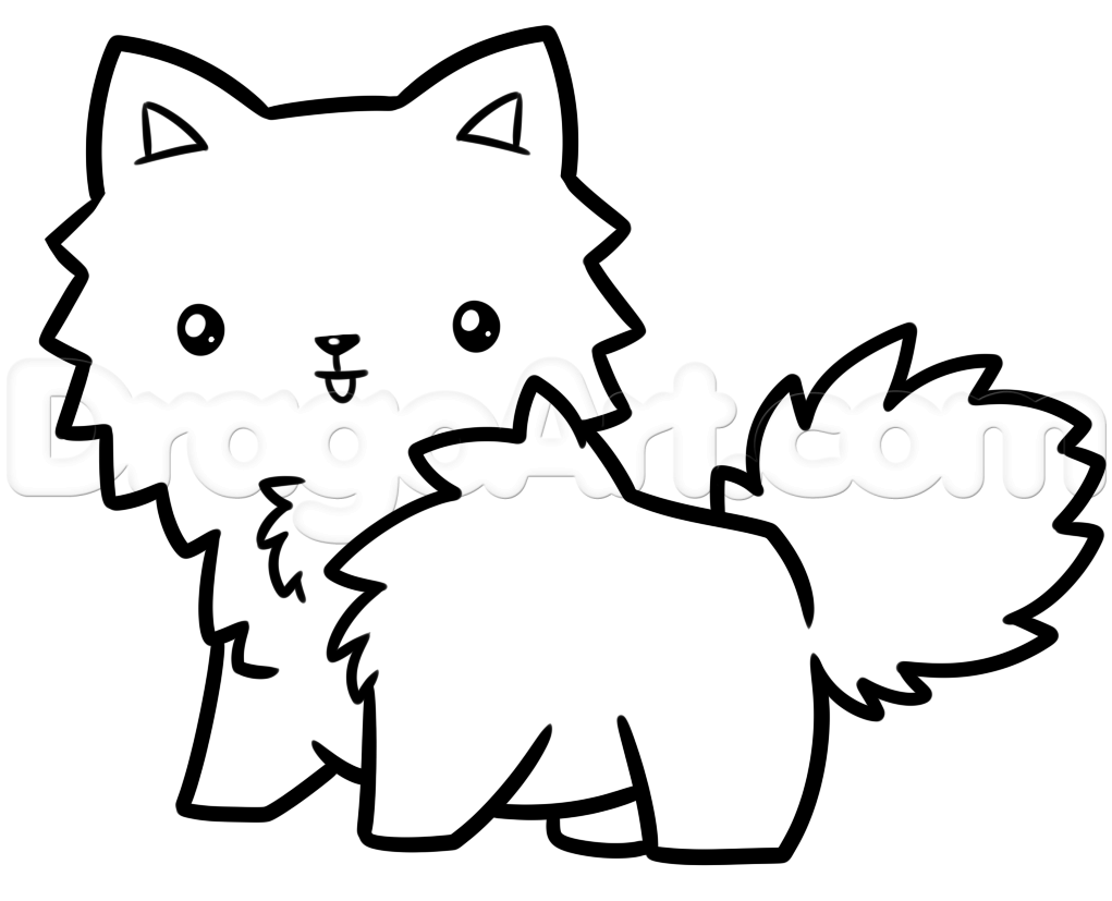 1021x827 Step Draw A Chibi Pomeranian