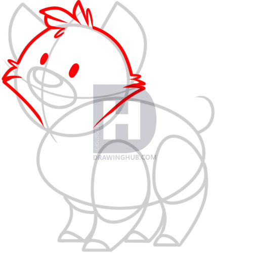 500x500 How To Draw A Simple Puppy, Step