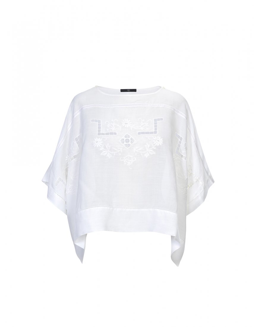 865x1100 shy embroidered poncho style top