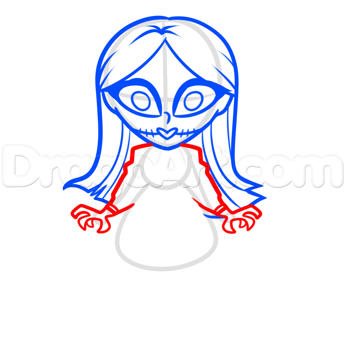 1100x1100 Draw Nightmare Before Christmas Amy Pond, Step