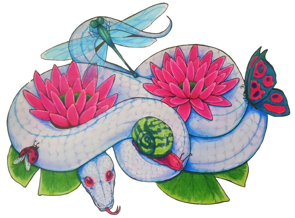 1024x755 Pond Snake With Friends