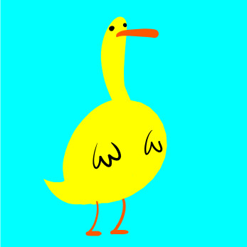 347x347 A Duck Swimming In A Pond A Drawing I Did Jublin