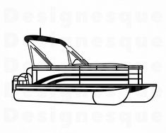 Pontoon Boat Drawing