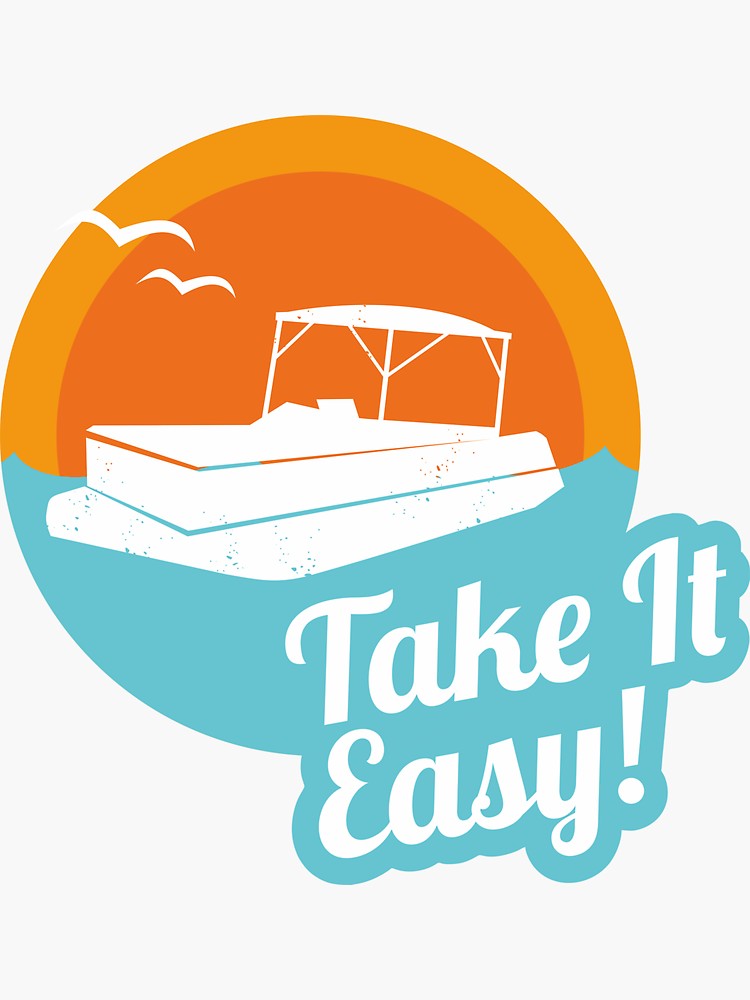 750x1000 Funny Pontoon Boat Captain Sailing T Shirt Sticker