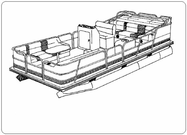 640x462 Styled To Fit Cover For Pontoons Wimini And Rail Enclosed