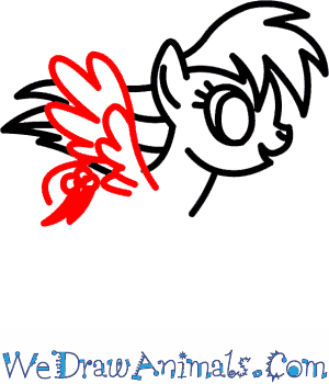 300x350 How To Draw Rainbow Dash From My Little Pony