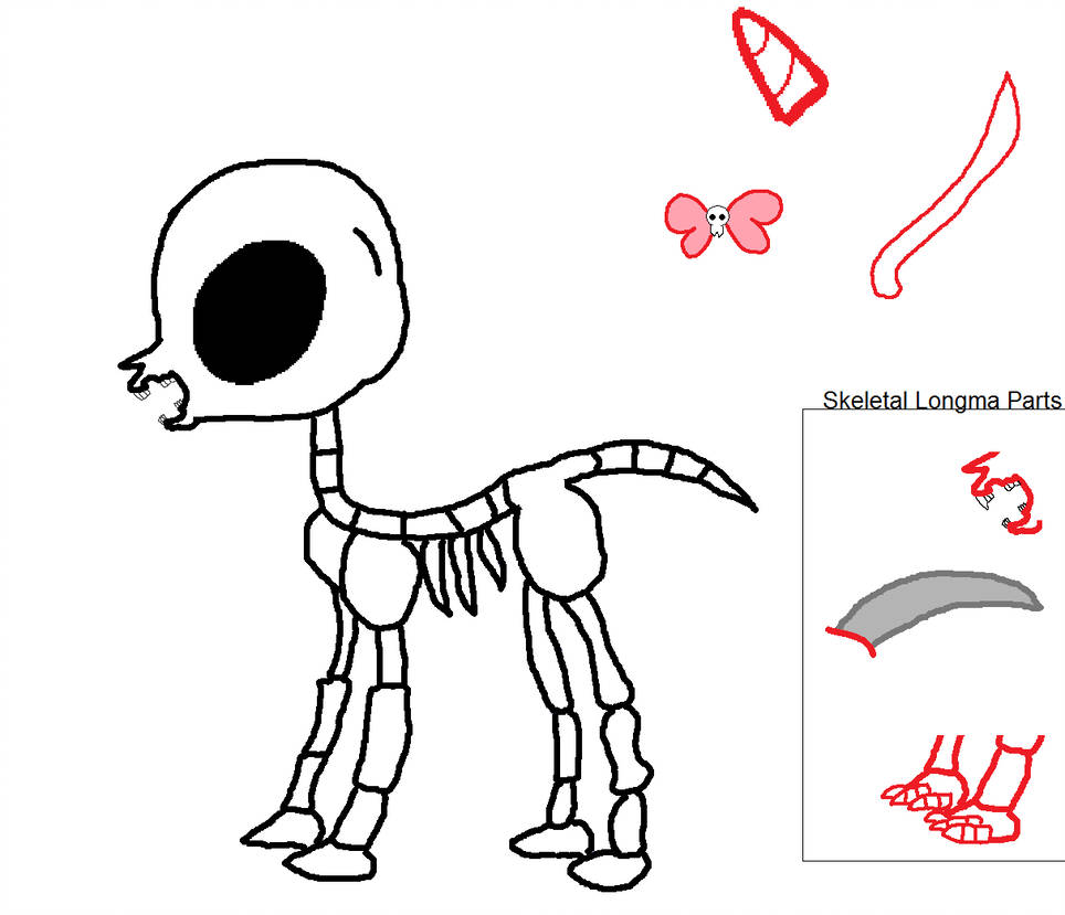 964x829 Skeletal Pony Base