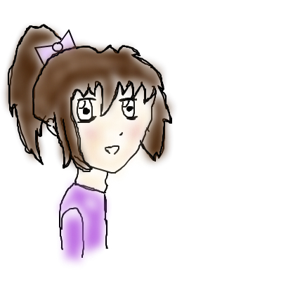 400x400 Purple Ponytail Girl An Anime Speedpaint Drawing