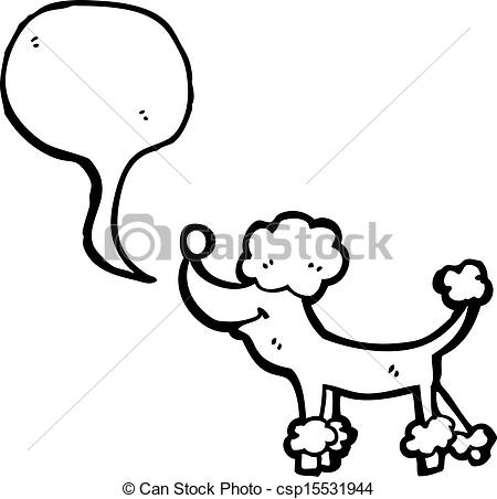 450x452 Cartoon Poodle Vector