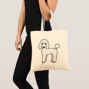 307x307 Poodle Drawing Bags Zazzle Ca