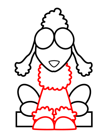 350x450 Drawing A Cartoon Poodle