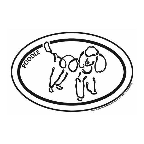 500x500 Poodle Euro K Line Magnet Doggy Style Gifts