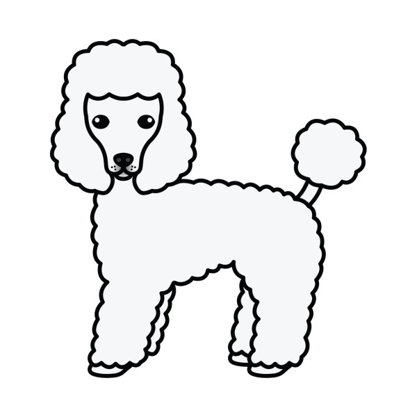 Poodle Line Drawing | Free download on ClipArtMag