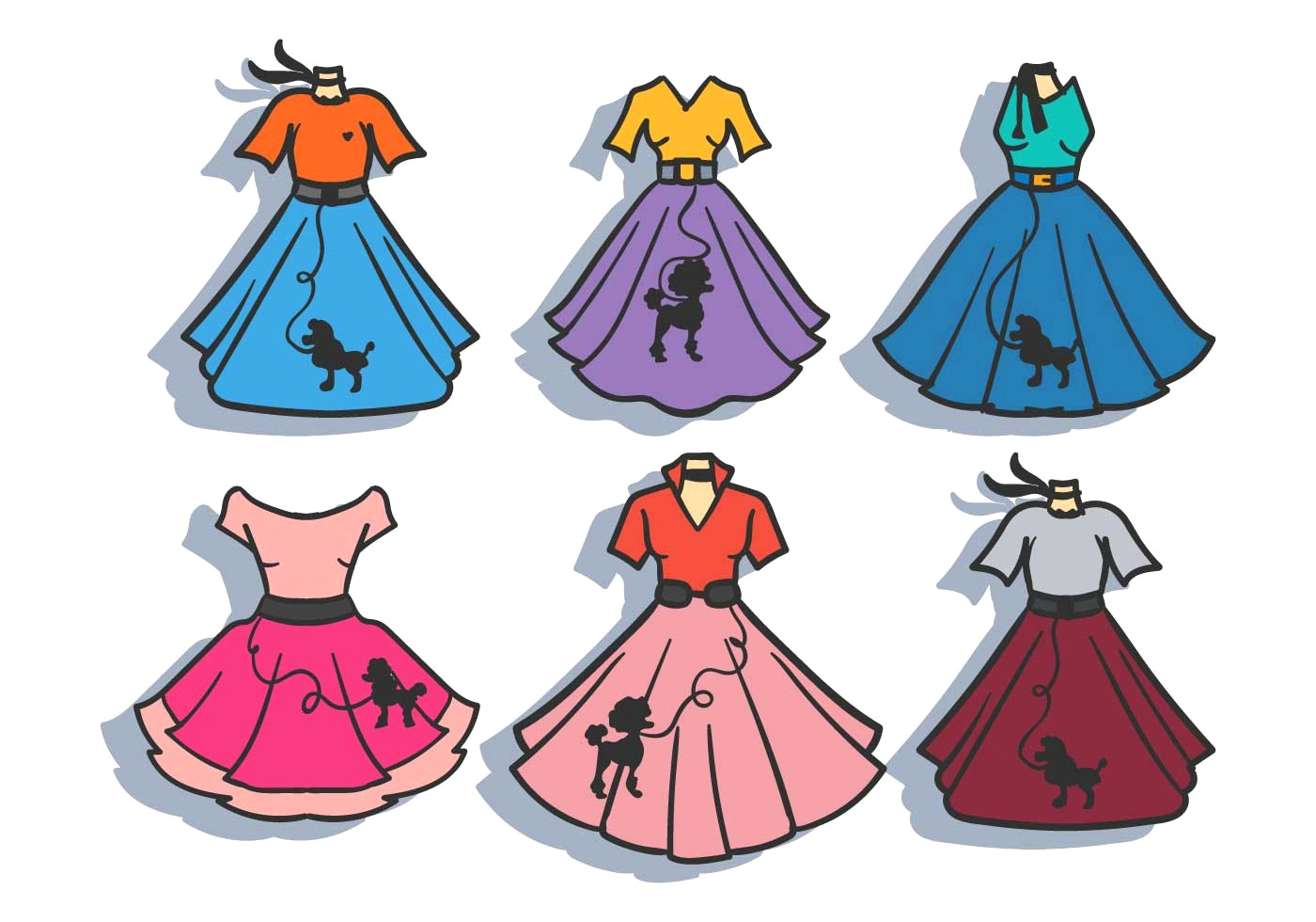 1400x980 Poodle Skirt Clipart Clip Art The Cliparts Collection Download