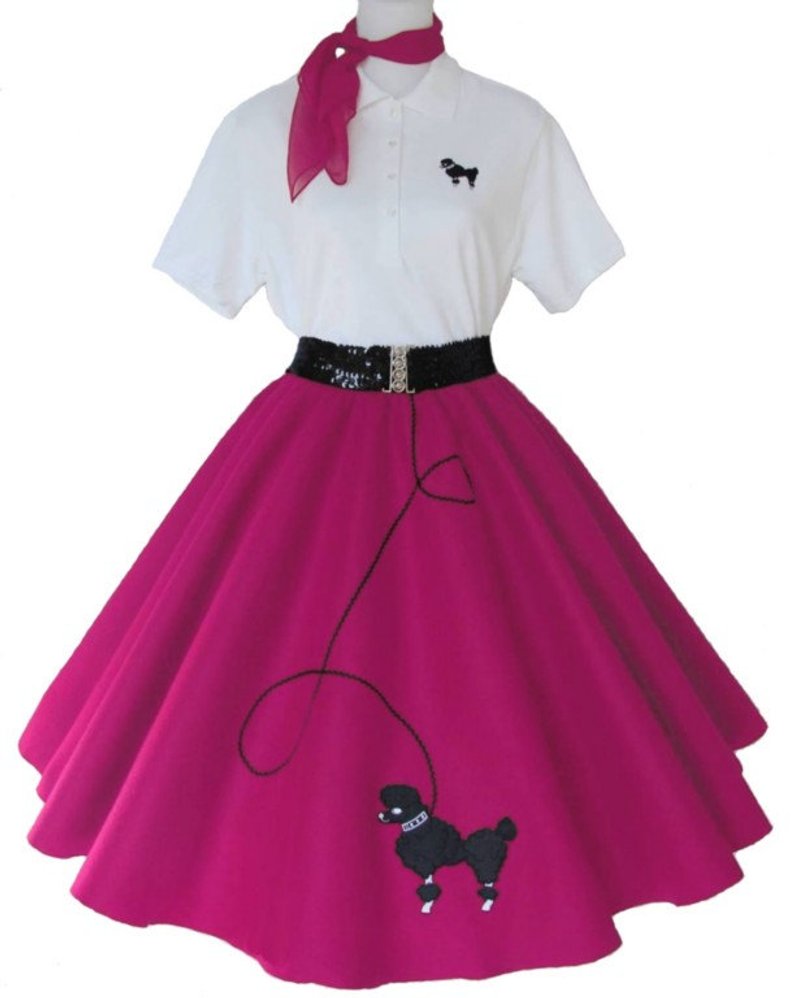 794x998 Womens Pc Poodle Skirt Outfit For Adult S M L Xl Etsy