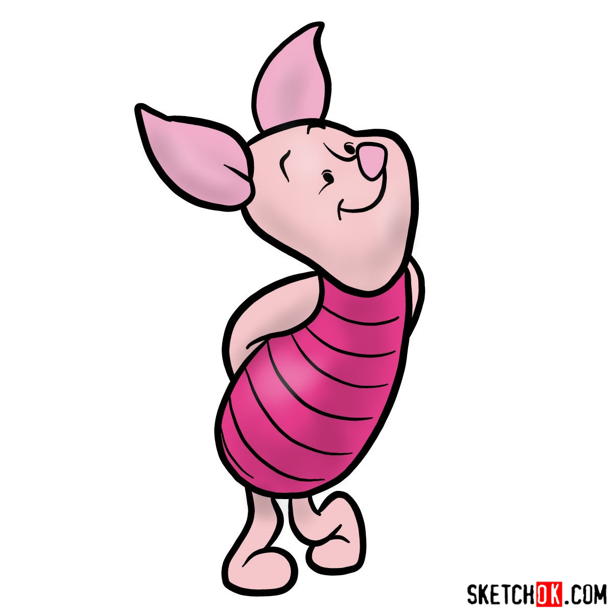 1200x1200 How To Draw Piglet Winnie The Pooh