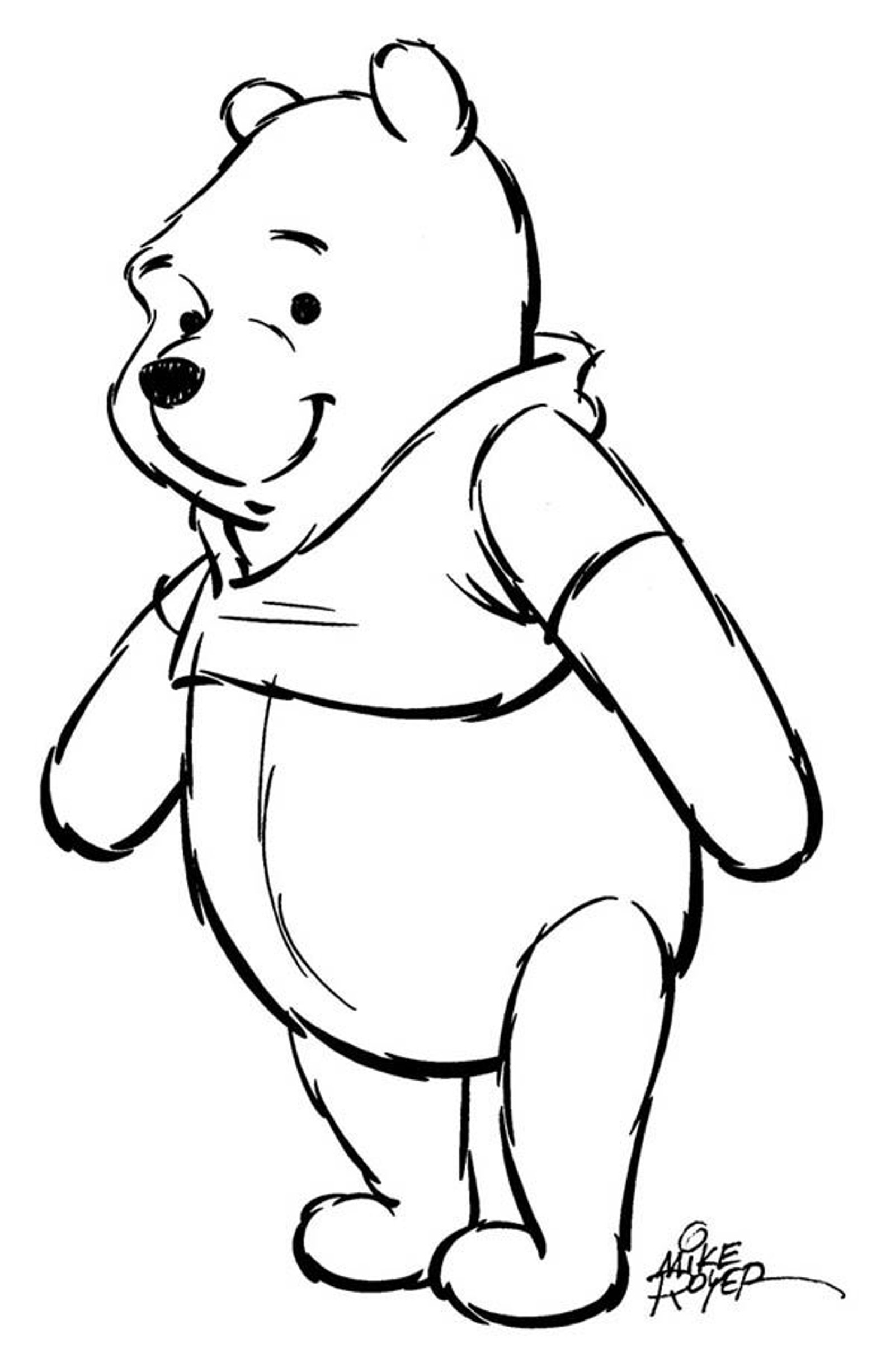 1600x2453 Winnie The Pooh Drawing Pic Drawing Skill