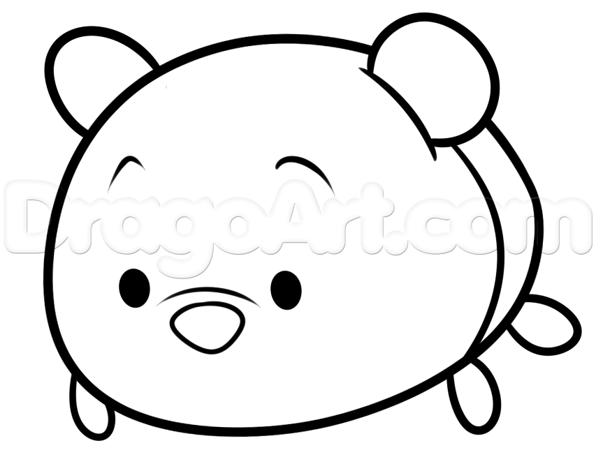 853x655 Draw Tsum Tsum Winnie The Pooh, Step