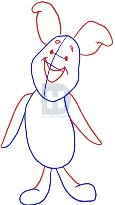 405x720 easy to draw piglet how to draw the pooh easy way to draw piglet