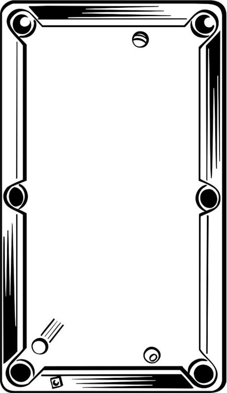 461x799 Border, Pool Table Coupon Art Print