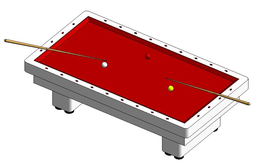 837x547 Pool Table In Rfa Cad Download