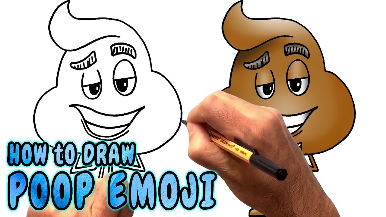 1280x720 How To Draw Poop From The Emoji Movie