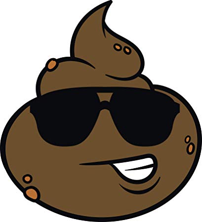 409x450 smelly happy poop turd that smiles with cool shades