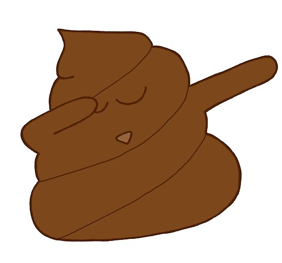 550x512 Dabbing Poop Emoji Posters