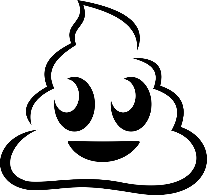 690x651 Poop Emoji Silhouette