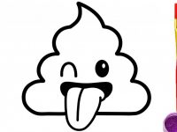 200x150 Poop Emoji Coloring Pages Free Drawing Board Weekly