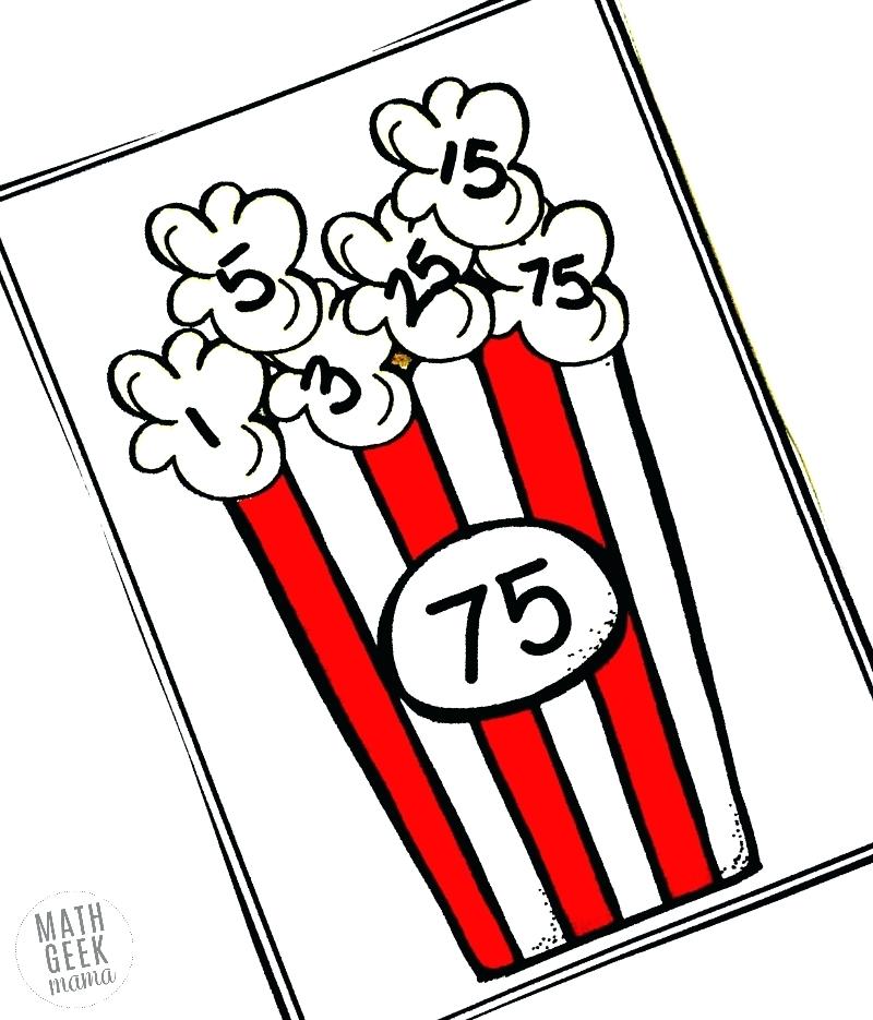 800x935 How To Draw Popcorn Free Easy Popcorn Factoring Practice Activity