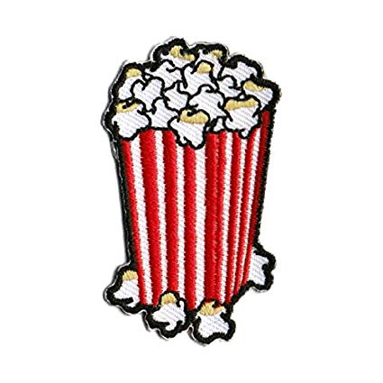 425x425 popcorn patch food patches cool iron on patches funny