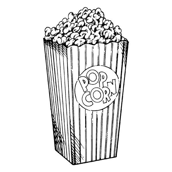 600x600 Popcorn Drawing Free Download