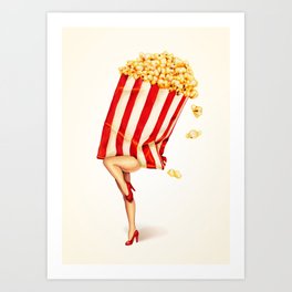 264x264 Popcorn Art Prints