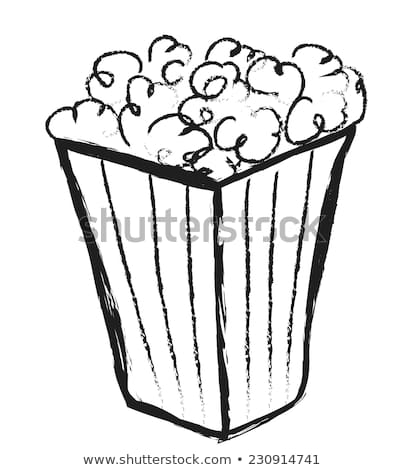 404x470 Huge Collection Of 'popcorn Drawing' Download More Than Images