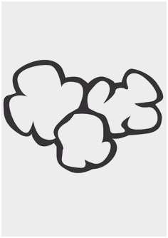 236x334 Popcorn Kernel Coloring